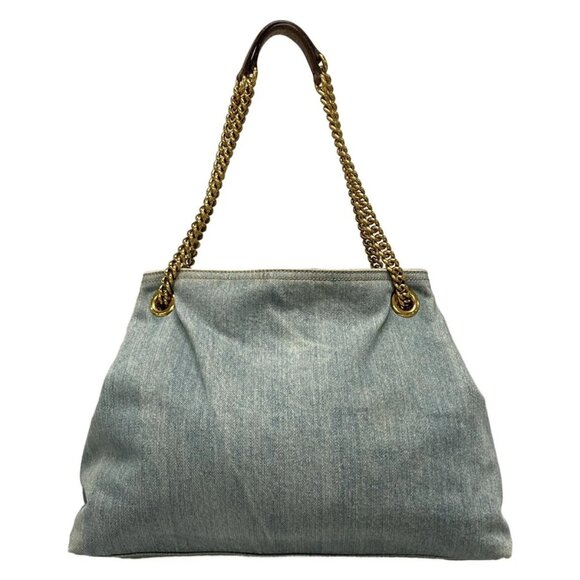 Auth GUCCI Soho 308982 Light Blue Denim - Shoulder Bag - Picture 2 of 16